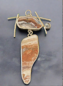 Shirley Price Limited Edition Hand Crafted Pendant-Canyon Colors