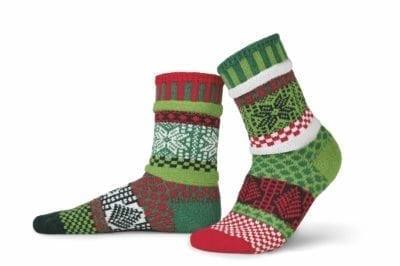 Solmate Socks Crew Socks-Mistletoe