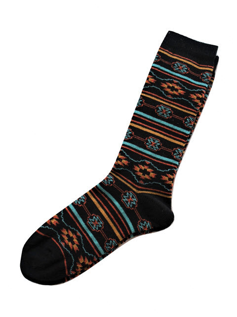 Tey-Art Santa Fe Alpaca Socks- Black, Size Medium