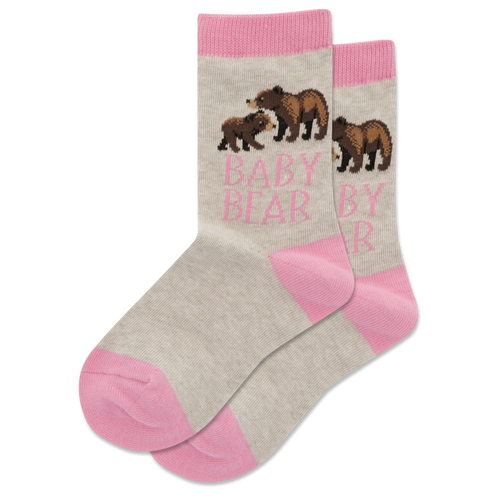 HOTSOX KID'S BABY BEAR CREW SOCKS-XS/S