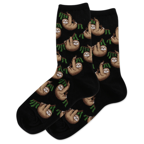 HOTSOX WOMEN'S SLOTH CREW SOCKS