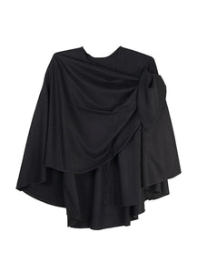 Rapti Fashion Reversible Cashmere Buckle Shawl-PSC Black Media 1 of 1