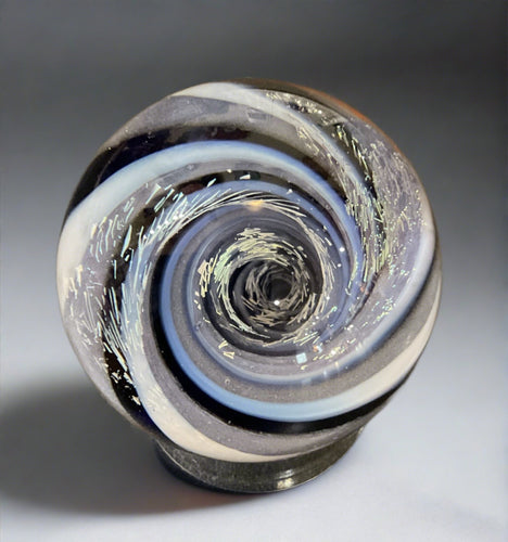 Boise Art Glass Vortex Marble- Lavender/Blue