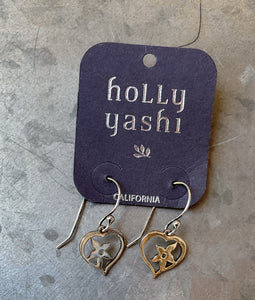 Holly Yashi Silver Heart Earrings