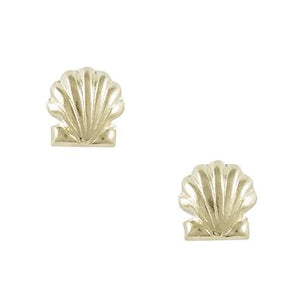 Tomas Gold Plated Shell Studs-20083G