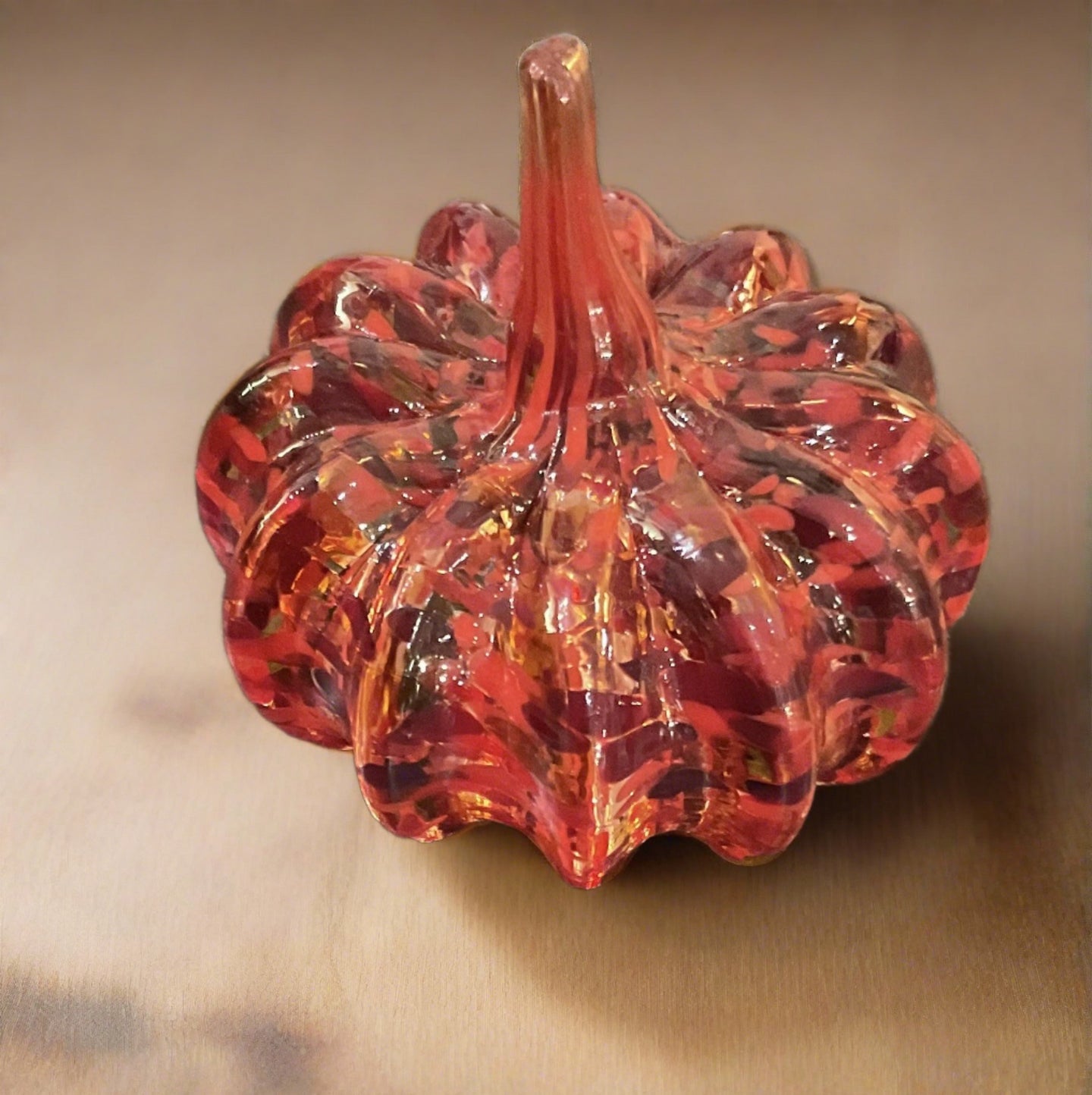 Boise Art Glass Mini Pumpkin-Red