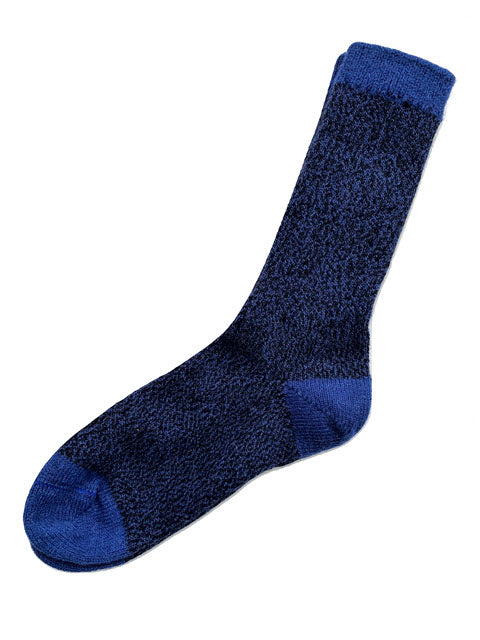 Tey Art Twist Men's Alpaca Socks-Blue/Black