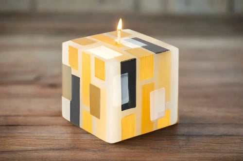 Kaplua Klimt Painted Candle-CUBE 3