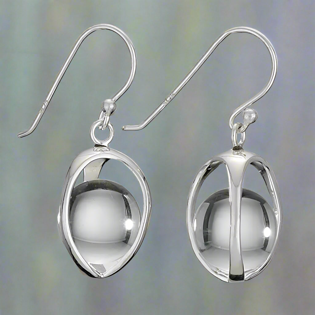 Tiger Mountain Jewelry Capture Your Attention Sterling Silver & Quartz Earrings-E2590