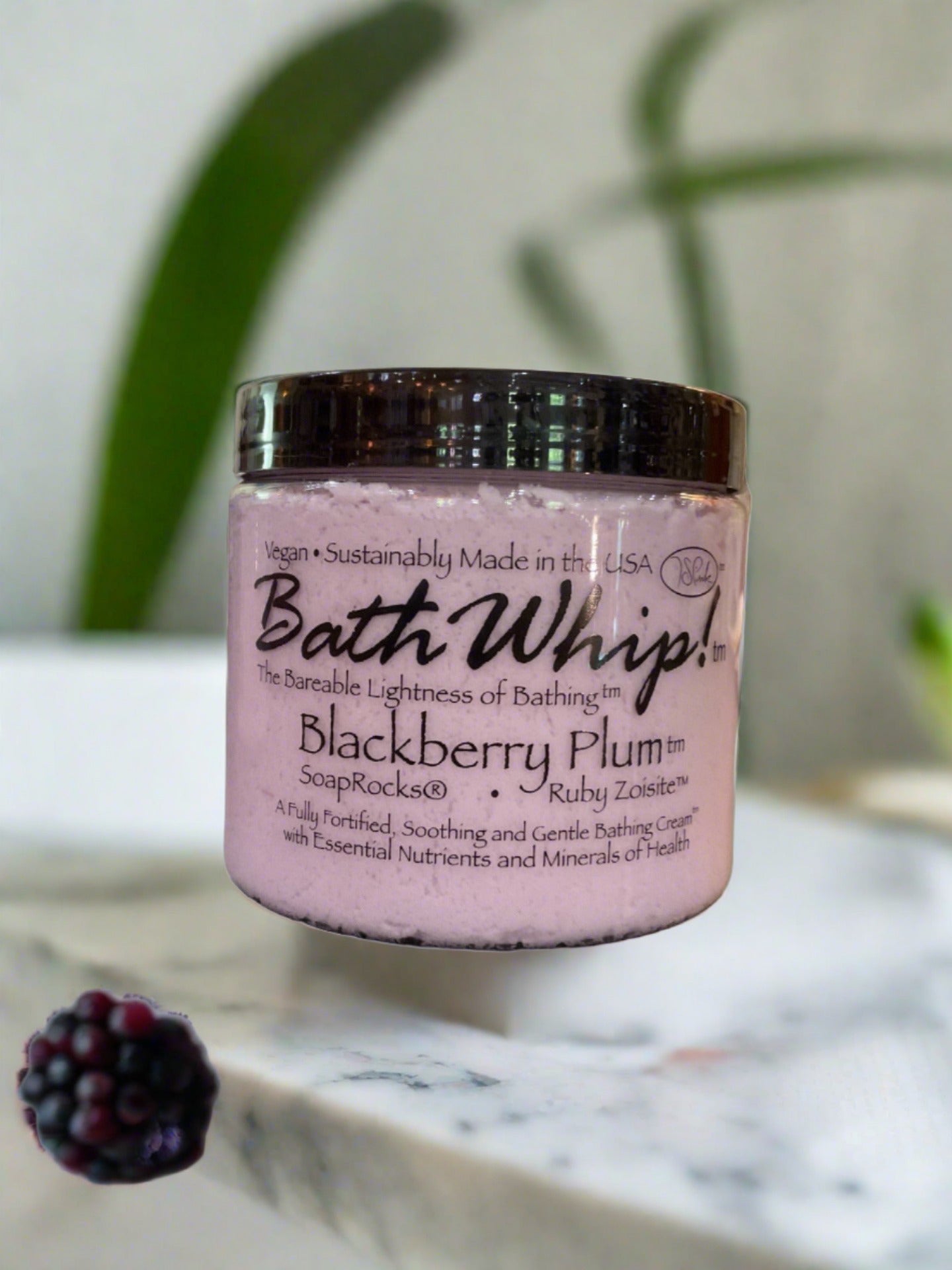 T.S Pink Foaming Mineral Bath WhipSoap- Blackberry Plum (Ruby Zoisite)