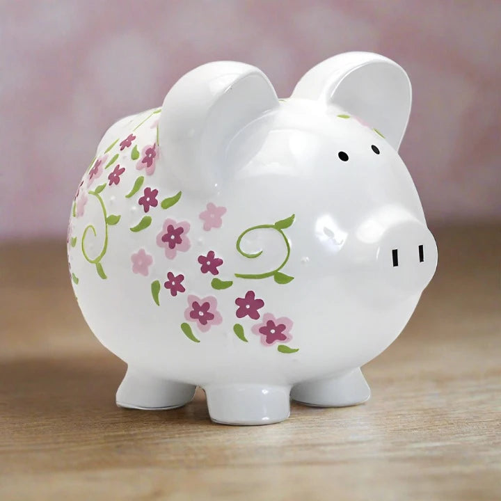 Child To Cherish Shabby Chic Piggy Bank