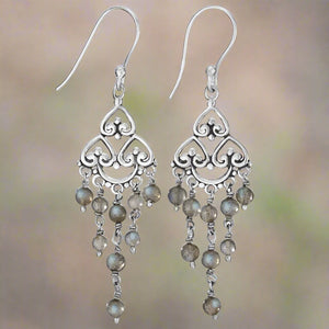 Tiger Mountain Jewelry Dim the Lights Sterling Silver and Labradorite Earrings-E4346
