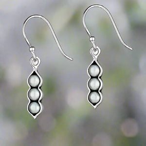 Tiger Mountain Jewelry Three Peas in A Pod Sterling Silver Pearl Earrings-E5489