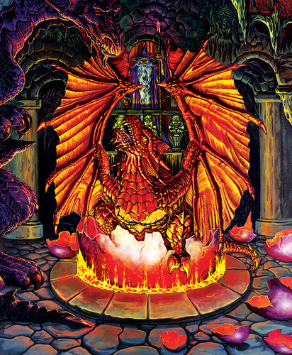 Sunsout Birth of a Fire Dragon 1000 Piece Puzzle