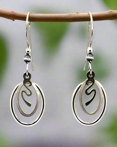 Silver Forest Earrings-NE-2198