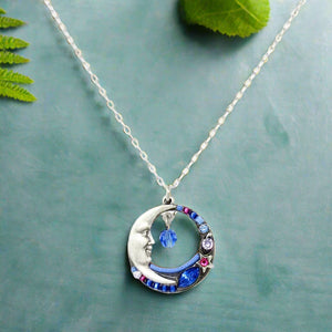 Firefly Jewelry Celestial Moon Pendant Necklace-8356SAP