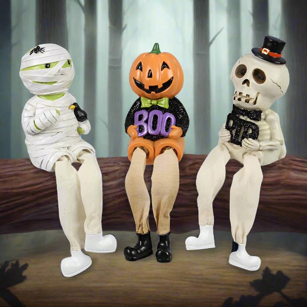 Young's Inc. RESIN HALLOWEEN MONSTER SHELF SITTER