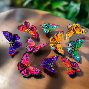 world buyers winter royals butterfly garland 