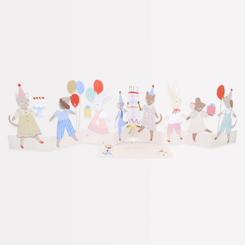 Meri Meri Animal Friends Birthday Card