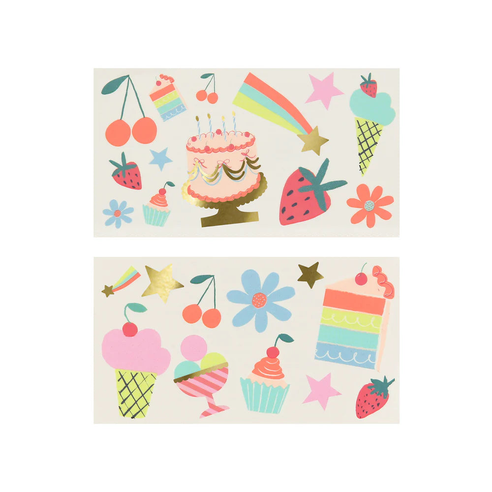 Meri Meri Birthday Temporary Tattoos