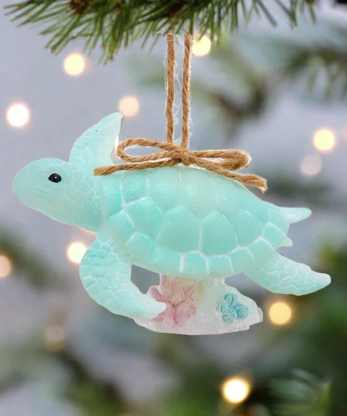 Kurt S. Adler Transparent Green Turtle Ornament