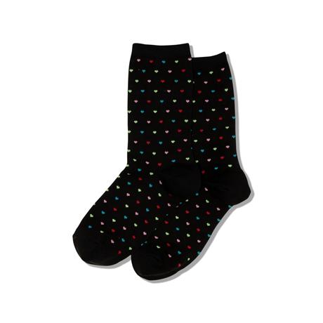 HOTSOX Women's Pin Dot Heart Socks