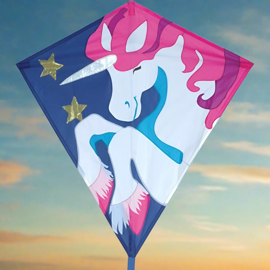Premier Kites 30 in. Diamond Kite - Trixie Unicorn
