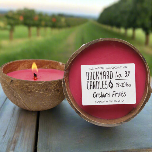 Backyard Candles 5.5oz Coconut Shell Candle-Orchard Fruits Media 1 of 1