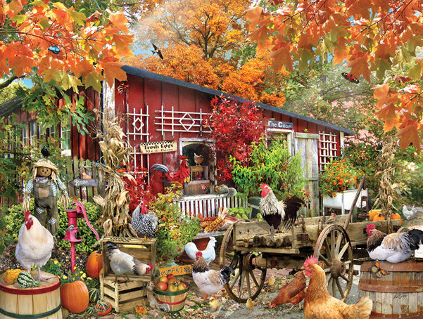 Sunsout Barnyard Chickens 500 Piece Puzzle