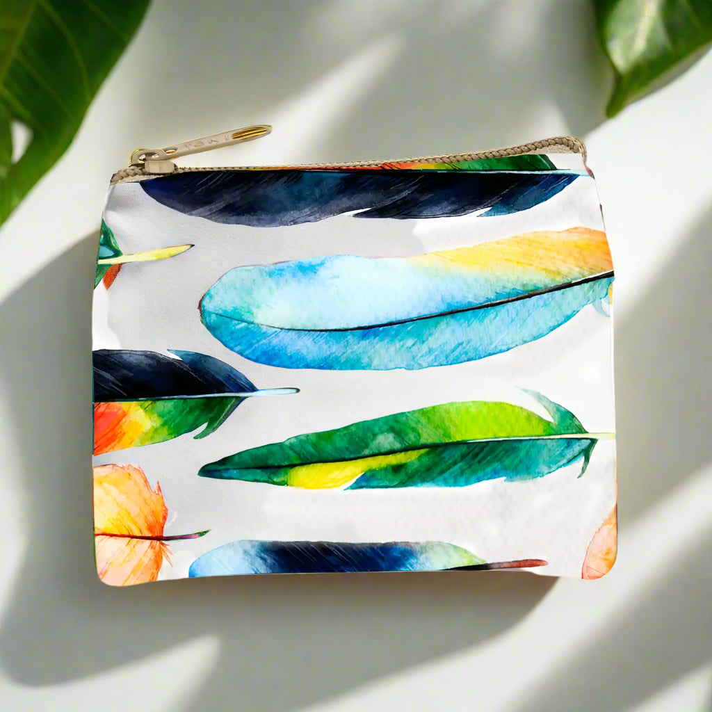 Feathers Coin Purse