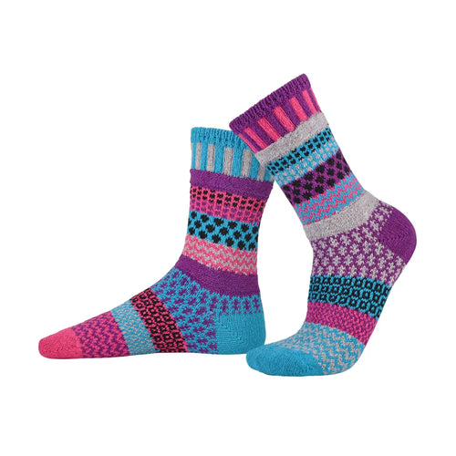 Solmate Socks Periwinkle Crew Socks