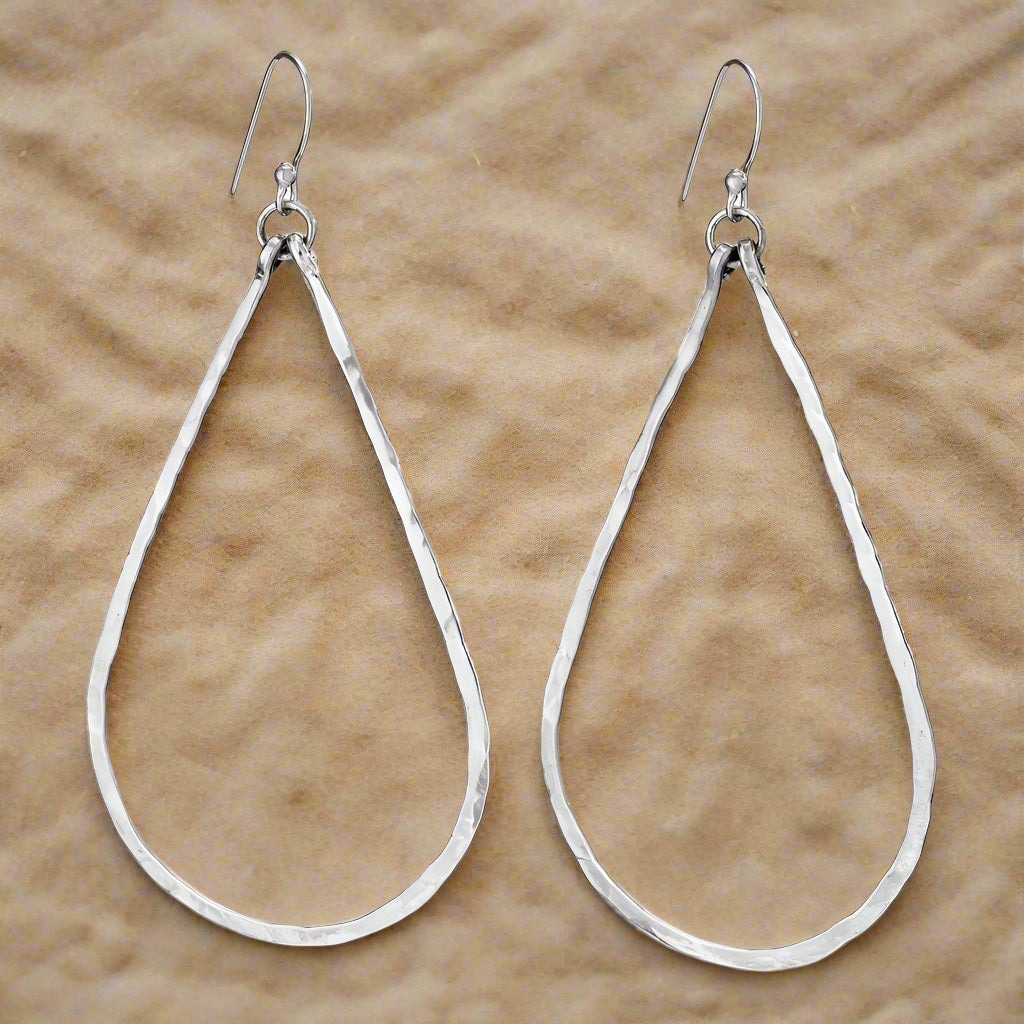 Tiger Mountain Jewelry Big Drops Sterling Silver Earrings-E4380