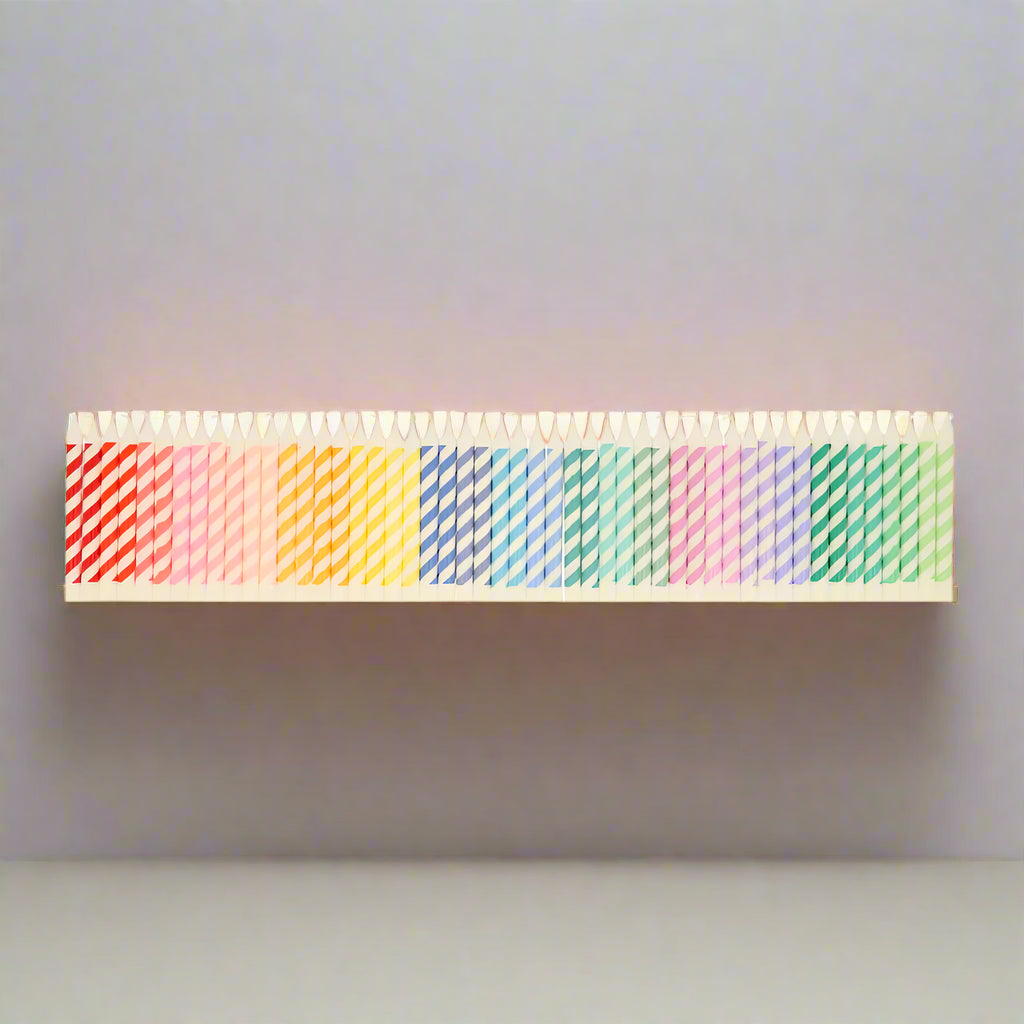 Meri Meri Rainbow Striped Mini Candles