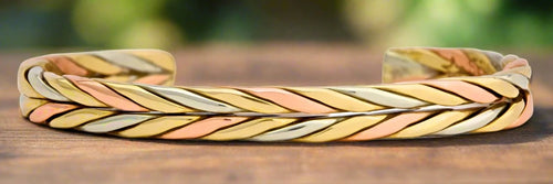 Sergio Lub Wheat Brushed Bracelet 224L- (No Magnets)