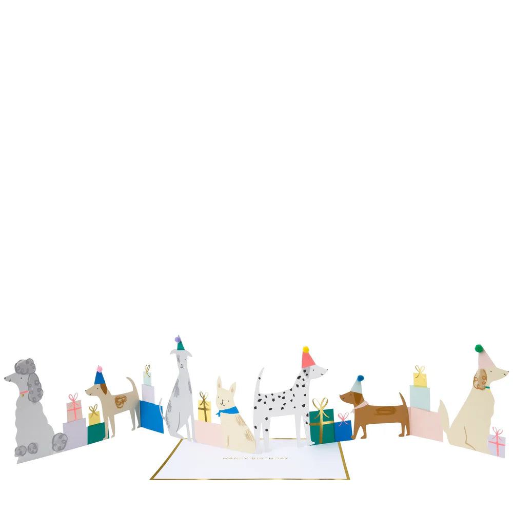 Meri Meri Dog Party Birthday Card