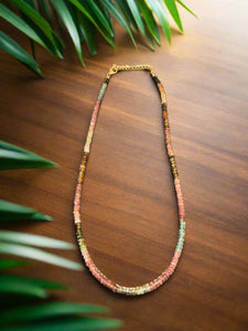 Hand Beaded Tourmaline Necklace Media 1 of 1