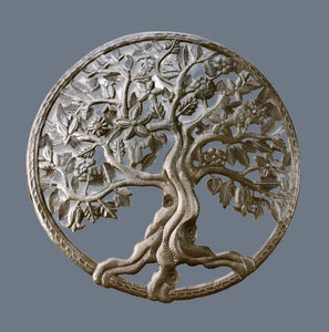 Haitin Tin Art-Carved Roots Round