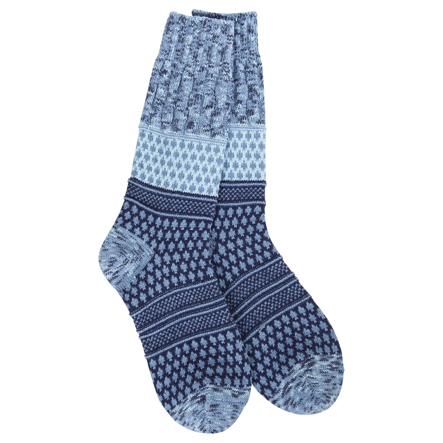 Crescent Sock Company Weekend Gallery Textured Crew- Peacoat