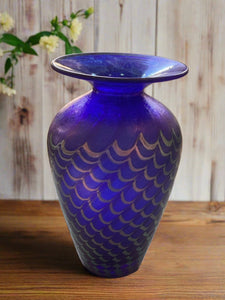 Arte Vargas Blue Vase 7" x 4"