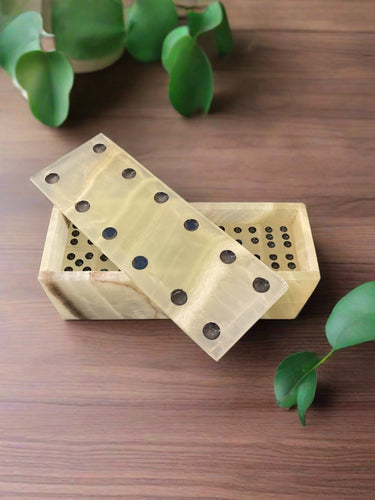 Hand Crafted Natural Onyx Domino Set