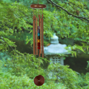 Woodstock Chimes Chakra Chime - Seven Stones, Bronze