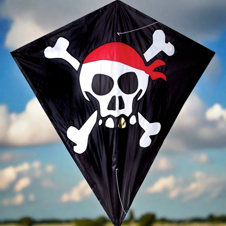 Premier Kites 30 in. Diamond Kite - Skull & Crossbones