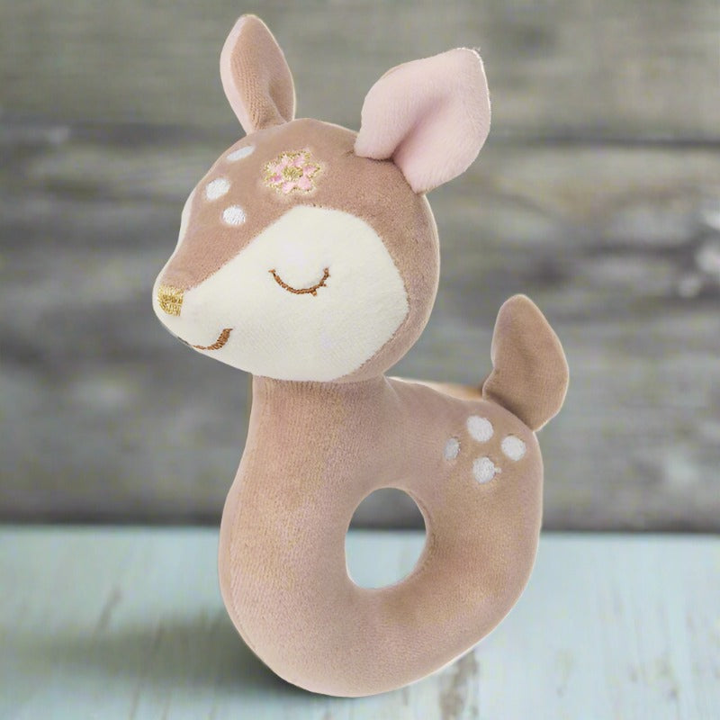 Mary Meyer Itsy Glitzy Fawn Rattle – 6″