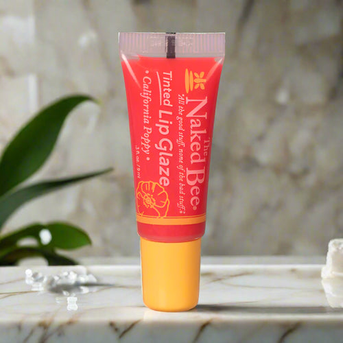 Naked Bee California Poppy Tinted Lip Glaze