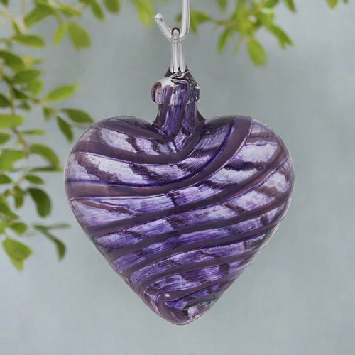 Glass Eye Studio Artisan Heart-PURPLE JASMINE