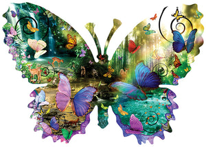 Sunsout Forest Butterfly 1000 Piece Shaped Puzzle