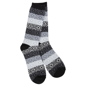 Crescent Sock Company Weekend Gem Crew-Black Multi