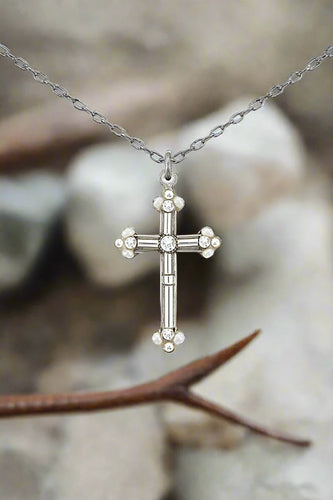 Firefly Jewelry Simple Cross Pendant-8926SIL