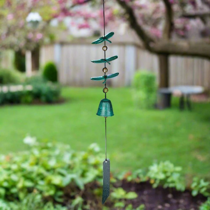 Woodstock Habitats™ - Dragonfly Windbell, Verdigris