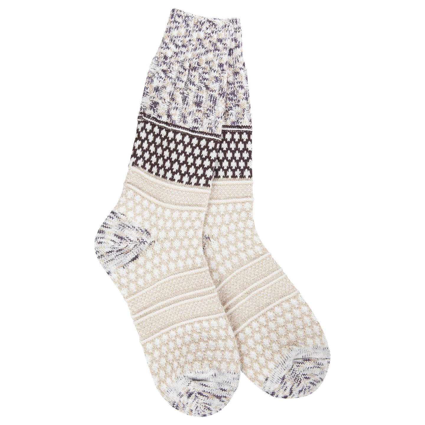 Crescent Sock Company Weekend Gallery Textured Crew-Cookie Dough